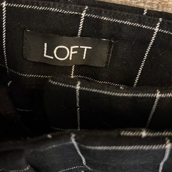 LOFT Windowpane High Waist Skinny Ankle Pants - Picture 10 of 11